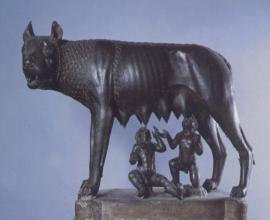 Luperca, Romulus, und Remus