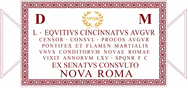 Tabula ansata funebris L. Equitii Cincinnati Auguris.jpg
